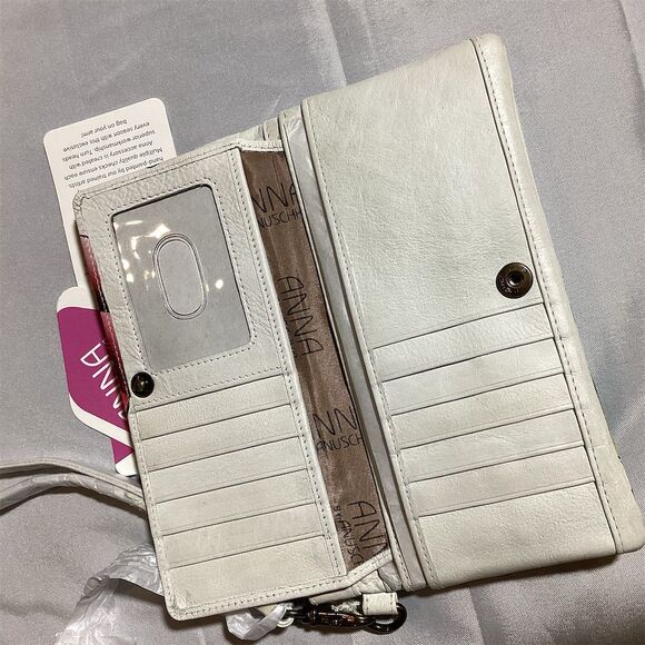 Anuschka Women's Floral Leather Wristlet Wallet Multicolor - Picture 4 of 5